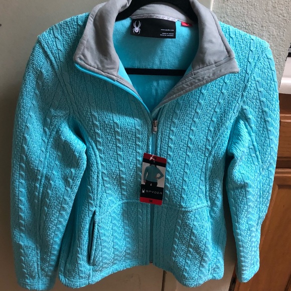 Spyder Ladies' Cable Full Zip Mid Weight Jacket 🕷 - Picture 1 of 5